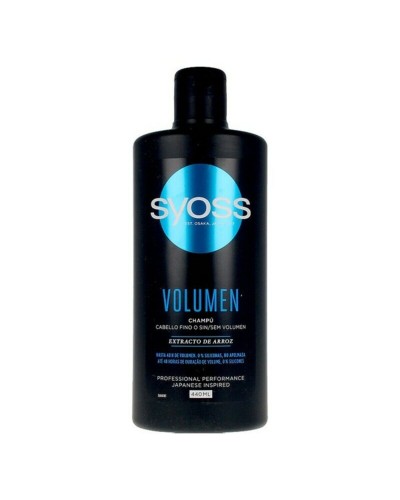 Syoss Champú Volumen 440ml - Cabello Voluminoso y Fuerte
