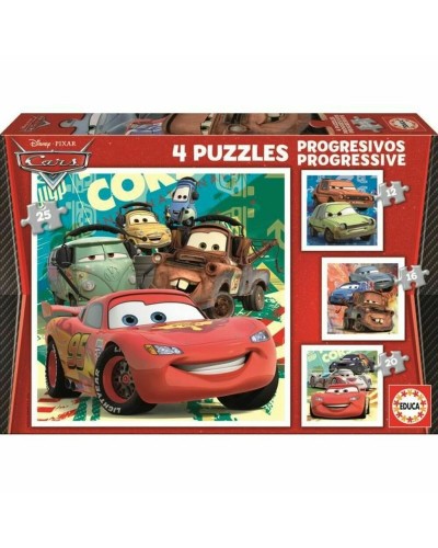 Educa Puzzle Cars 4 Unidades - Diversión Educativa para Niños
