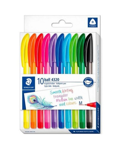 Set Balpennen Staedtler 4320 M Multicolour 1 mm 10 Onderdelen