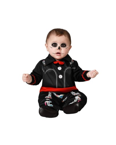 Déguisement Bébé Squelette 6-12 Mois - Costume Halloween Garçon/Fille
