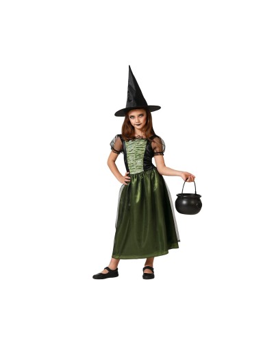 Costume Strega Bambina 7-9 Anni - Halloween, Carnevale - Travestimento
