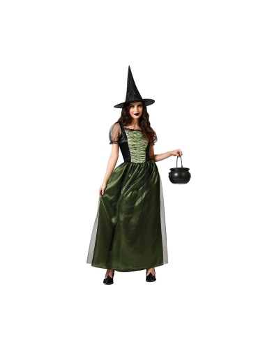 Costume Strega Adulti XL - Vestito Halloween Donna - Travestimento Maga
