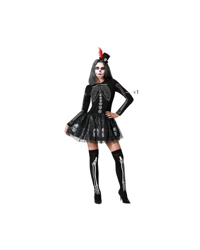 Disfraz Esqueleto Adulto M/L - Halloween, Carnaval - Disfraz Terrorífico
