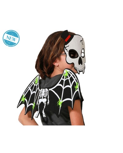 Maschera Scheletro Realistica Halloween - Costume Horror Teschio
