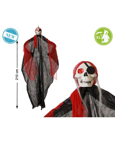 Skeleton Halloween 210cm: Realistic Decoration for Theme Parties
