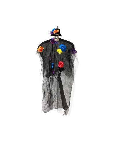 Mexican Halloween Decoration - Catrina Skeleton 100cm - Colorful Garland
