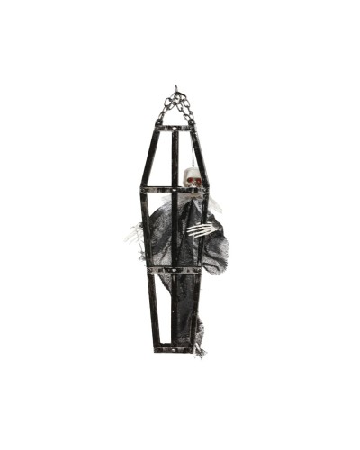 Halloween Skeleton in Cage - Realistic Decoration 40x13cm
