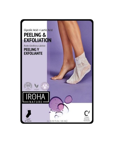 Hydraterende sokken Peeling and Exfoliation Lavender Iroha IN/FOOT-3 (1 Stuks)