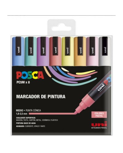 POSCA Set Bagage Cabine 8 Pièces Multicolore - Parfait pour Voyage & Créativité
