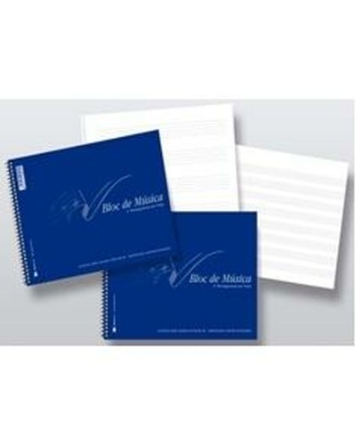 Staff Paper Notebook Quarter - 20 Units - Music, Exercises, Study

