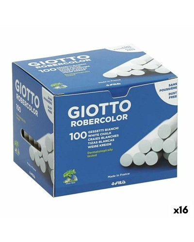 Kritor Giotto Robercolor Vit 16 antal 100 Delar