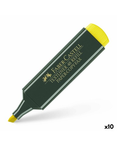 Faber-Castell TEXTLINER 48 Jaune - Marqueur fluorescent (10 Pcs)
