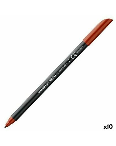 Edding 1200 Colour Markers - Fine Tip, 10 Pieces - Ideal for Drawing and Writing
