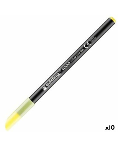 Edding 1200 Gelb - Farbige Filzstifte Feine Spitze (10er Set)
