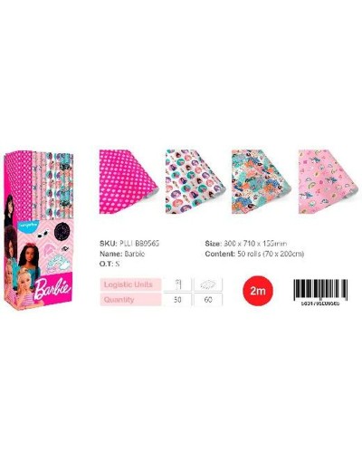 Papel de Regalo Europrice Multicolor - Rollo 50 Hojas - Envoltorios para Regalo
