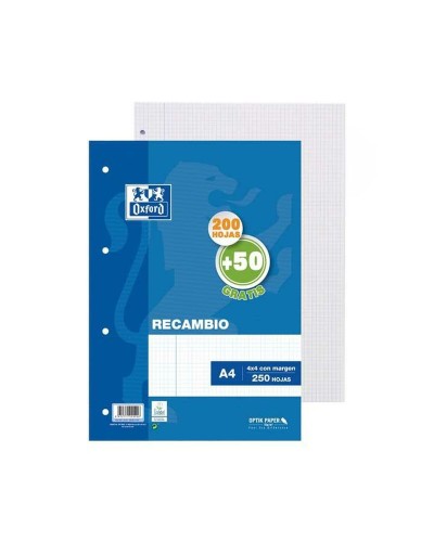 Oxford Bloc-notes A4 250 Feuilles - Maxi Pack Économique 10 Pièces - Cahier École/Bureau
