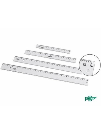 Faibo Règle Transparente 30cm - Lot de 20, École Bureau Dessin
