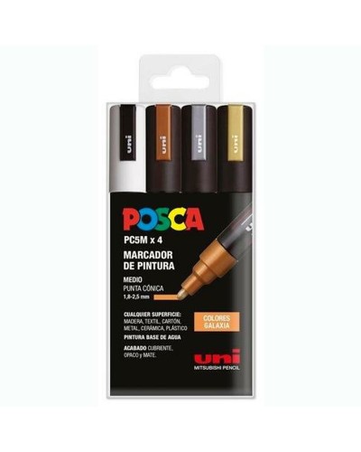 POSCA PC-5M Galaxy - Acrylic Paint Marker Pen Multicolor 1.8-2.5mm (Set of 4) - Painting & Decoration
