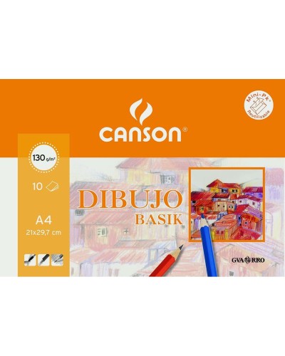 Canson Papier à Dessin Lisse 20 Feuilles - Bloc A4 pour Artistes
