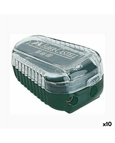 Faber-Castell Single Hole Sharpener - Set of 10 pcs - Ideal for School and Office
