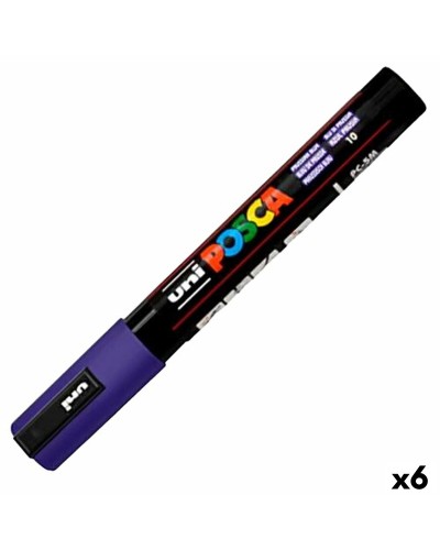 Akrylfärgsmarkörpenna POSCA PC-5M Mörkblå 1,8-2,5 mm (6 antal)