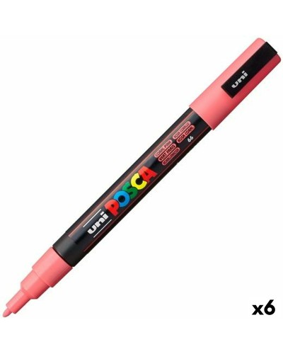Akrylfärgsmarkörpenna POSCA PC-3M Korall 0,9-1,3 mm (6 antal)