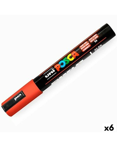 POSCA PC-5M Rubin - Acrylmarker 1,8-2,5mm - 6er Set
