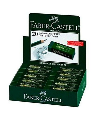 Suddgummi Faber-Castell Grön (20 antal)
