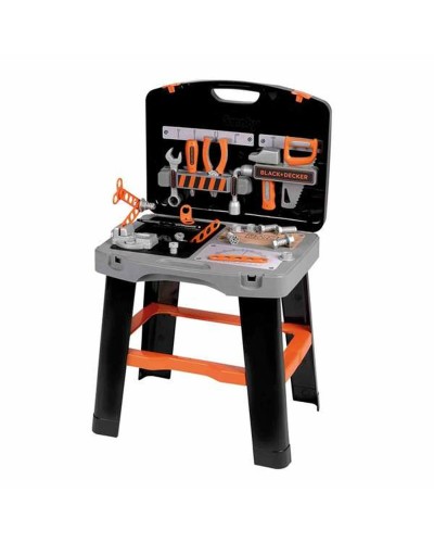 Smoby Set Attrezzi Giocattolo Bambini - Brico' Kids con Casco & Accessori
