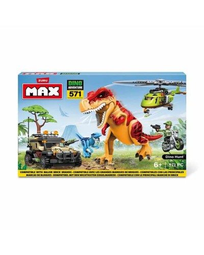 Building Game + Figures Zuru Max Dino 33 x 48,3 x 7,6 cm 592 Kappaletta