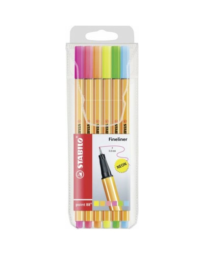 Stabilo Pen 68 Mini Estuche de 6 Unidades - Rotuladores Multicolor
