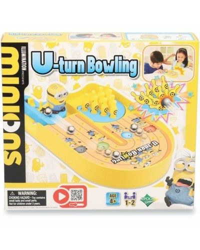 EPOCH Minions U-Turn Bowling - Jeu de Société Amusant pour Enfants
