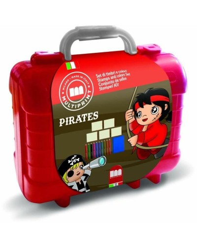 Multiprint Piraten Stempel: Komplettes Set für Kinder, erschaffe deine eigenen Abenteuer!
