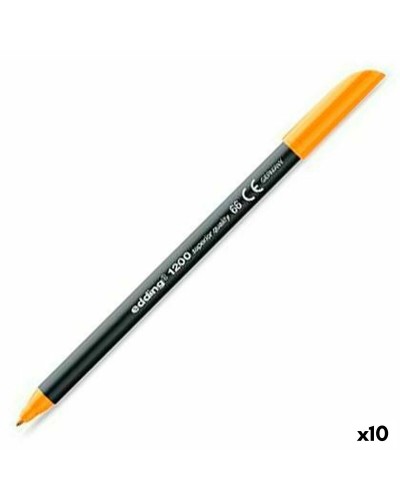 Edding 1200 Neon Orange - Filzstifte für Papier - 10er Pack
