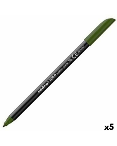 Markeerstiften Edding 1200 Olijf (5 Stuks)