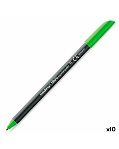 Tuschpennor Edding 1200 Ljusgrön (10 antal)