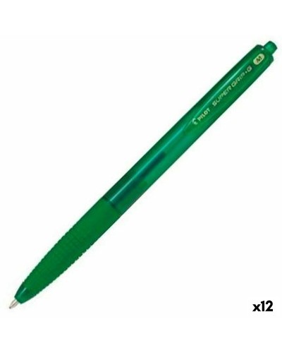 Pen Pilot Supergrip G Groen 0,4 mm 1 mm (12 Stuks)