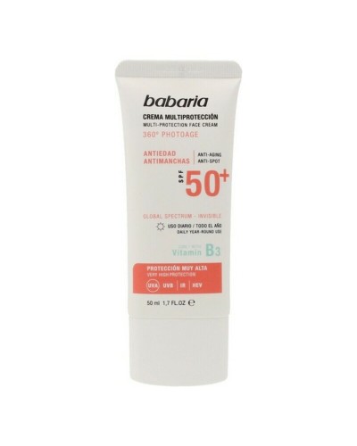 Babaria Anti-Pigmentflecken Sonnencreme LSF 50+ - 50ml - Hoher Gesichtsschutz
