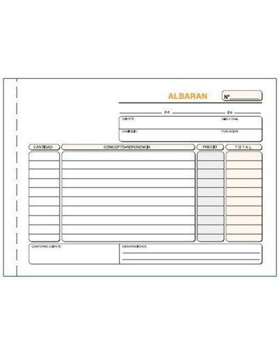Invoice Book 21x15 cm - Fiscal Receipt Booklet - 10 Units
