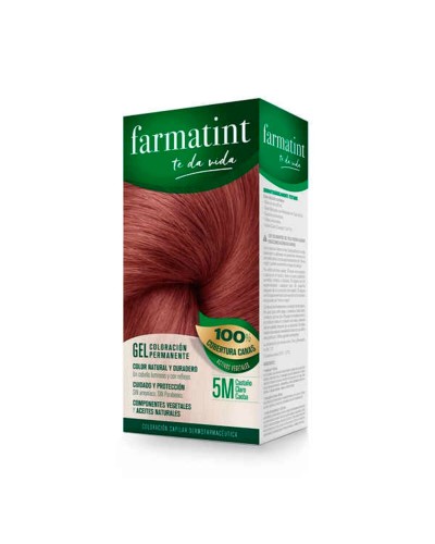 FarmaTINT 5M Castaño Claro Caoba - Tinte Permanente para el Cabello
