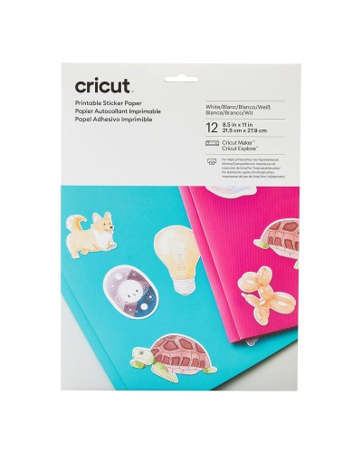 Papier autocollant imprimable pour plotter de découpe Cricut PRINTABLE