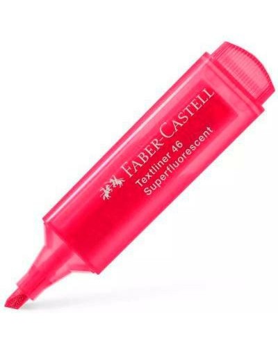 Faber-Castell Resaltador Rojo - 10 Unidades - Perfecto para Estudio y Oficina
