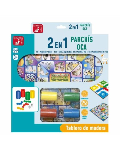 Gioco Educativo Juinsa 30 x 30 cm Tabellone per Parcheesi e Gioco dell'Oca