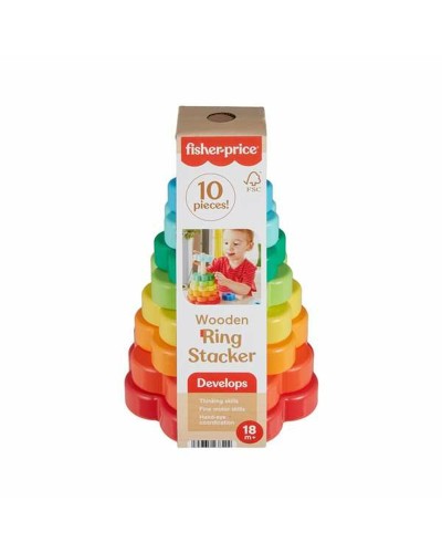 Fisher-Price Blocs à Empiler : 10 Pièces, Jeu Éducatif Premier Âge
