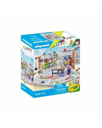 Playmobil Color Salon de Toilettage 71514 - Ensemble d'Animaux 61 Pièces
