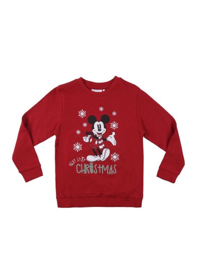 Jungen Sweater ohne Kapuze Mickey Mouse Rot