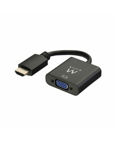 Ewent HDMI to VGA Adapter with Audio - 0.23m Black - Transmit Video
