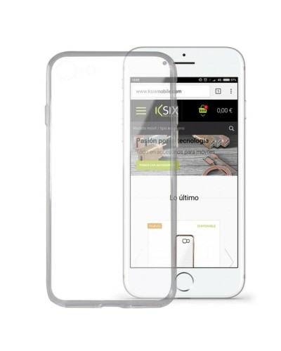 Puhelinsuoja Iphone 8 KSIX Flex Ultrafina Läpinäkyvä