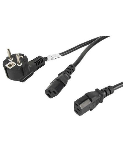 Lanberg Power Cord Schuko CEE 7/7 - IEC320 C13 Black

