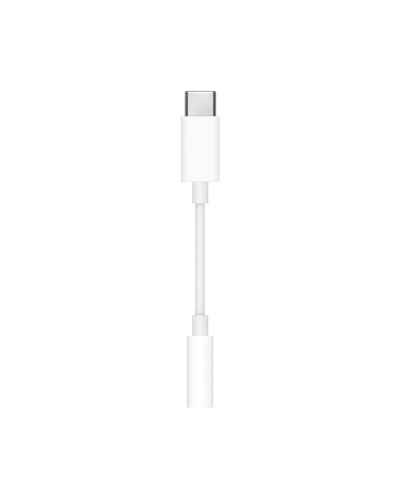USB C till Jack 3.5 mm Adapter Apple MU7E2ZM/A Vit